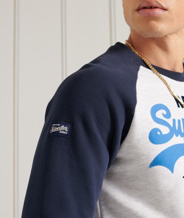 Sweat ras-du-cou à manches raglan Duo Vintage Logo Image 3