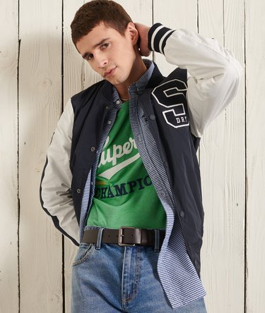 Vintage Varsity Embroidered Lightweight T-Shirt Image 3