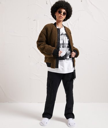 Unisex Energy Dystopia Bomber Jacket Image 3