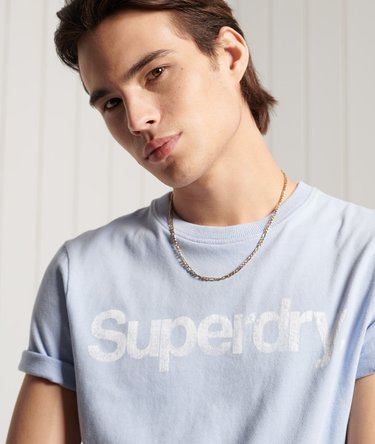 Felgekleurd T-shirt met Core-logo Image 1