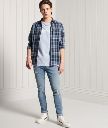 Felgekleurd T-shirt met Core-logo Image 3