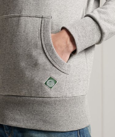 Sudadera tricolor de rizo de algod&oacute;n con capucha Vintage Logo Image 5