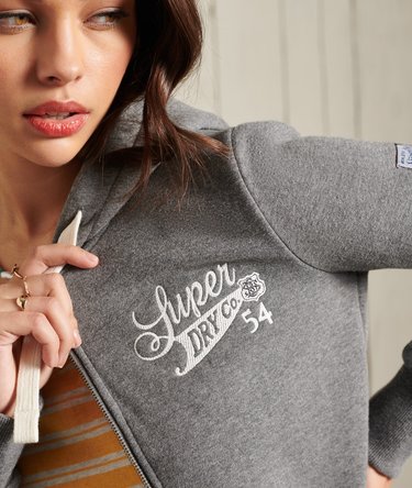 Sweat &agrave; capuche zipp&eacute; Collegiate Image 5