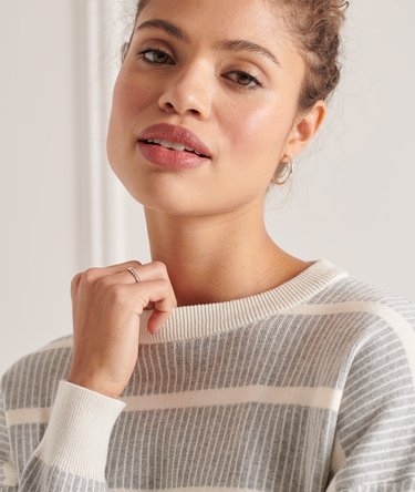 Verkürzter Jacquard-Strickpullover Image 3