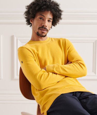Jersey de algodón orgánico con textura y cuello redondo Image 3