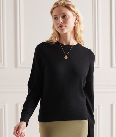 Merino Pullover mit Rundhalsausschnitt Image 1