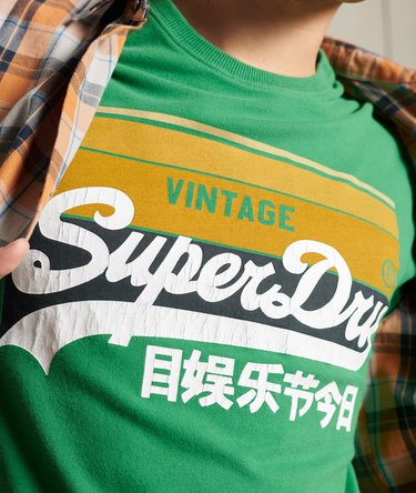 Camiseta a rayas con logo Vintage Cali Image 3
