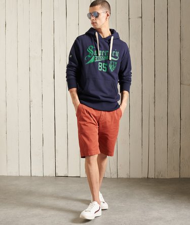 Sudadera gráfica sin cierre con capucha y forro de rizo de algodón Collegiate Image 2