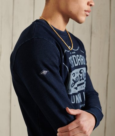 Vintage Indigo Crew Sweatshirt Image 3