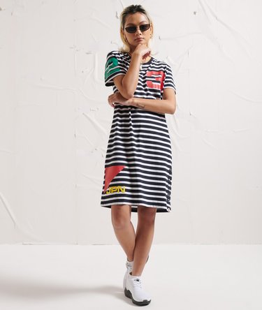 Montauk Stripe Dress Image 2