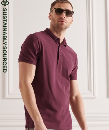 Polo de piqué de algodón orgánico de manga corta Image 1