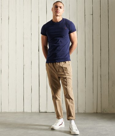 Vintage T-shirt i &oslash;kologisk bomuld med broderi Image 1