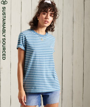 T-shirt rayé en coton bio Image 1