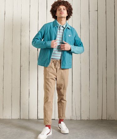 Organic Cotton Striped Pique Polo Shirt Image 2