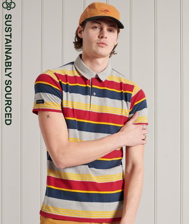 Gestreiftes Cali Polohemd aus Bio-Baumwolle Image 1