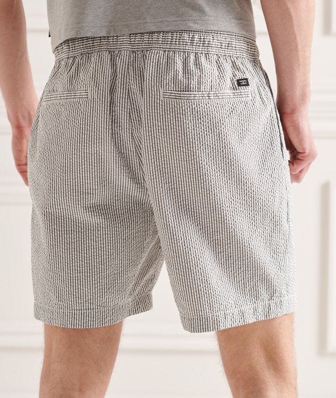 Seersucker Drawstring Shorts