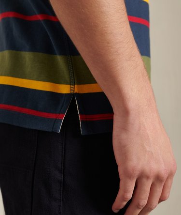 Gestreept Cali poloshirt van biologisch katoen Image 5