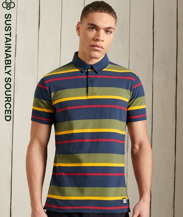 Gestreept Cali poloshirt van biologisch katoen Image 1