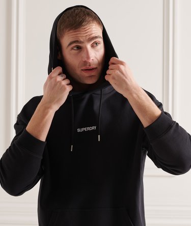 Sudadera con capucha, corte cuadrado y micrologo estampado Image 4