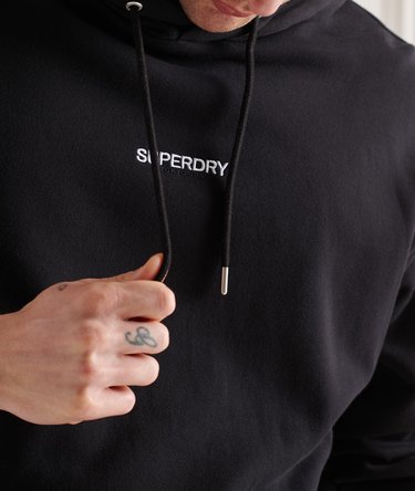 Sudadera con capucha, corte cuadrado y micrologo estampado Image 5