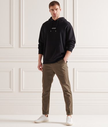 Sudadera con capucha, corte cuadrado y micrologo estampado Image 2