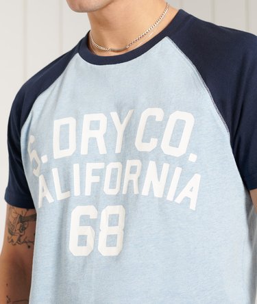 Organic Cotton Cali Surf Graphic Baseball T-Shirt Image 4