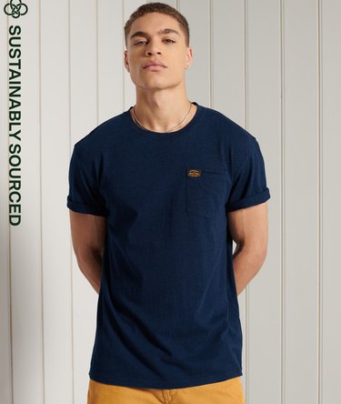 T-shirt indigo en coton biologique Boho Image 1