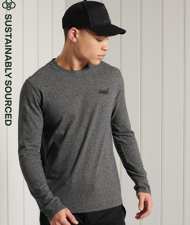 Orange Label top i &oslash;kologisk bomuld med broderi Image 1