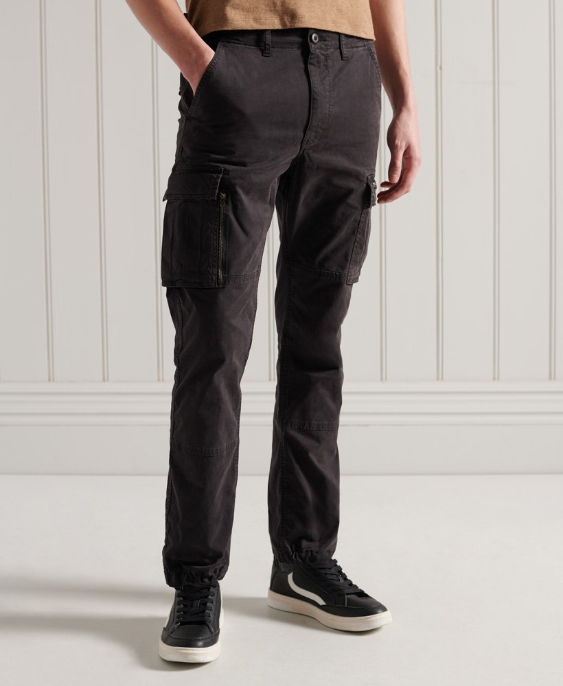 mens Recruit Grip 2.0 Trousers in Vulcan Black | Superdry UK