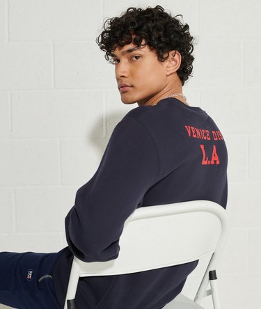 Varsity Arch Crew Sweatshirt Image 3