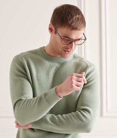 Essential Cotton Crew Jumper Image 3