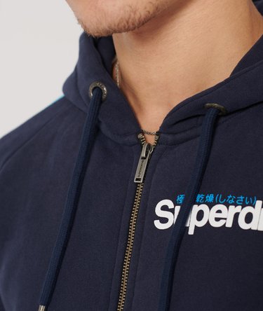 Sweat à capuche raglan zippé Core Logo Cali Image 4