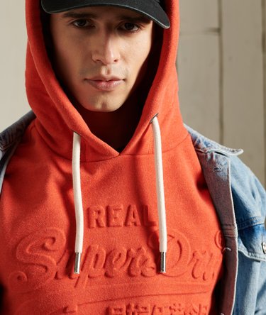 Vintage Loopback-Hoodie mit gepr&auml;gtem Logo Image 3