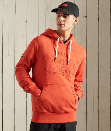 Vintage Loopback-Hoodie mit gepr&auml;gtem Logo Image 1