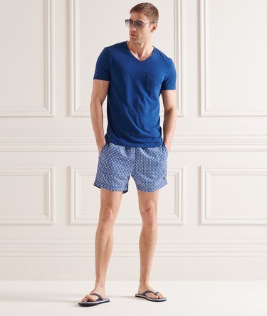 Organic Cotton V Neck Slub Pocket T-Shirt Image 2
