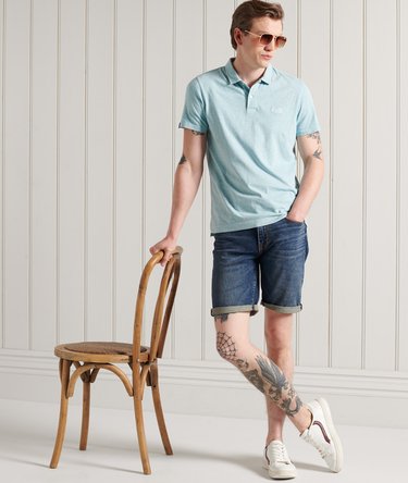 Organic Cotton LA Beach Jersey Polo Shirt Image 4