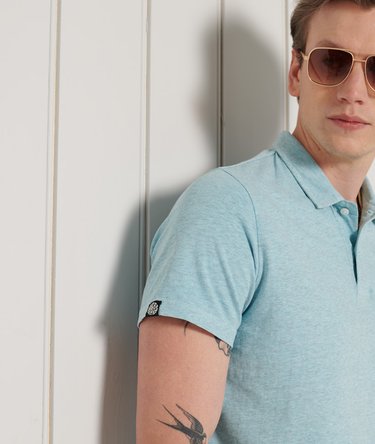 Organic Cotton LA Beach Jersey Polo Shirt Image 5