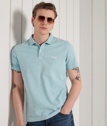Organic Cotton LA Beach Jersey Polo Shirt Image 1