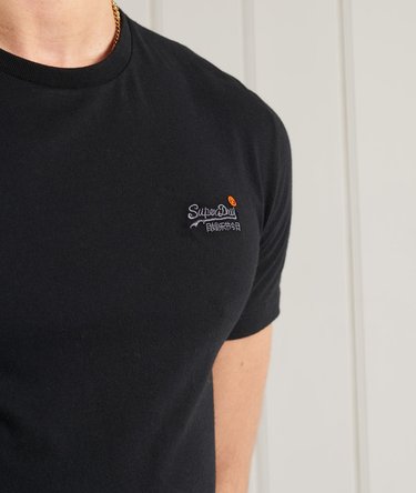 Orange Label Vintage T-shirt med broderet logo Image 3