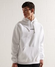 Sudadera con capucha, corte cuadrado y micrologo estampado