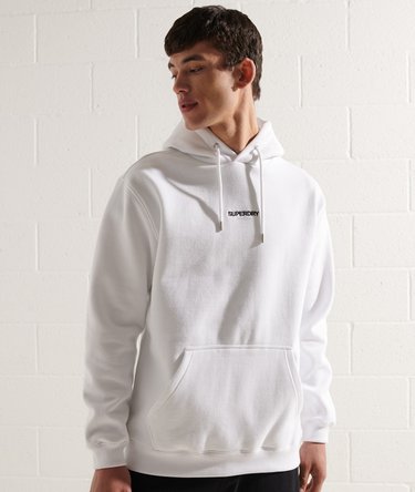 Sudadera con capucha, corte cuadrado y micrologo estampado Image 1