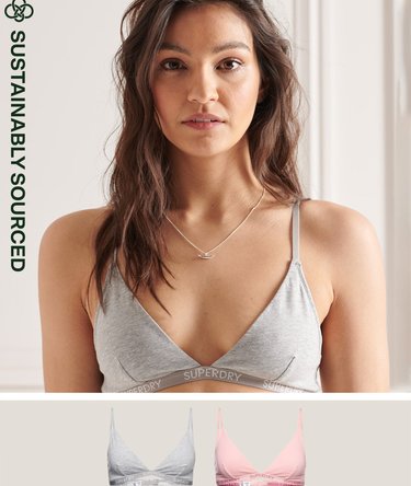 Organic Cotton Harper Triangle Bralette 2 Pack Image 1