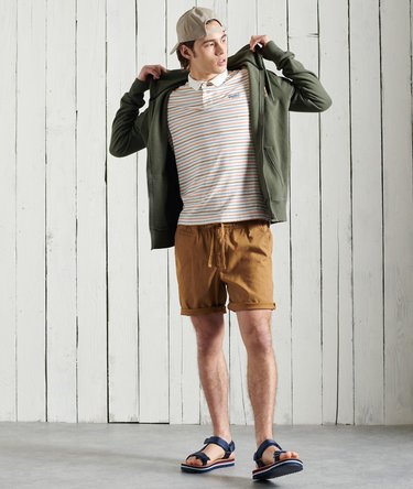 Organic Cotton Vintage Stripe Jersey Polo Shirts Image 2