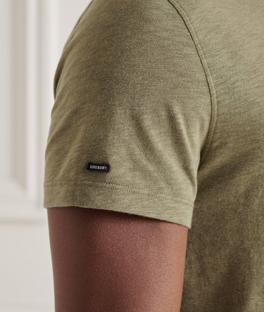 Organic Cotton V Neck Slub Pocket T-Shirt Image 5