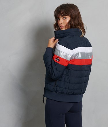 Colourblock Fuji Bomber Jacket Image 3