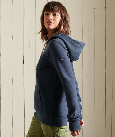 Embossed Graphic Logo Hoodie Image 6