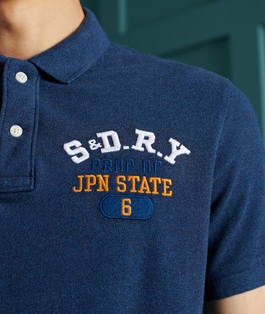 Polo classica in cotone biologico con applicazioni Image 3