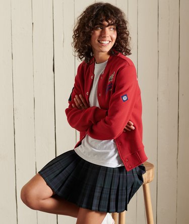 Collegiate Jersey Bomber Jacket Image 6
