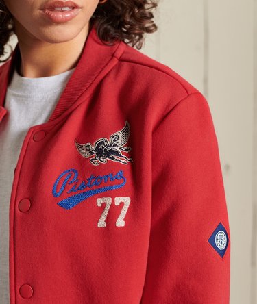 Collegiate Jersey Bomber Jacket Image 1