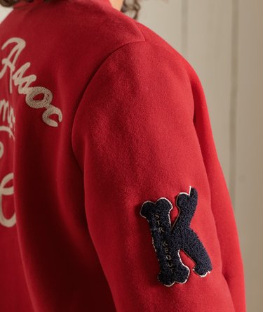 Collegiate Jersey Bomber Jacket Image 7